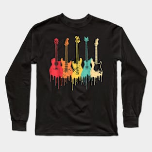 Guitar For Men Women Music Band Long Sleeve T-Shirt